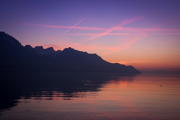 Coucher soleil Montreux - 014